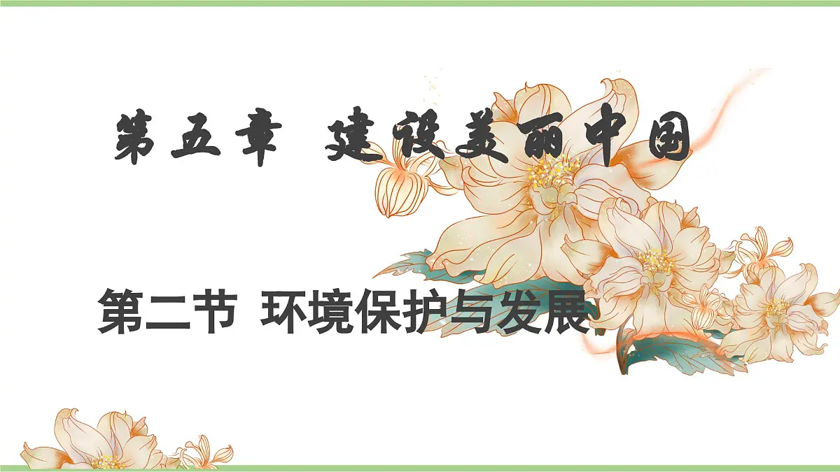 5.2 环境保护与发展（教学课件）——初中地理人教版（2024）八年级上册第1页