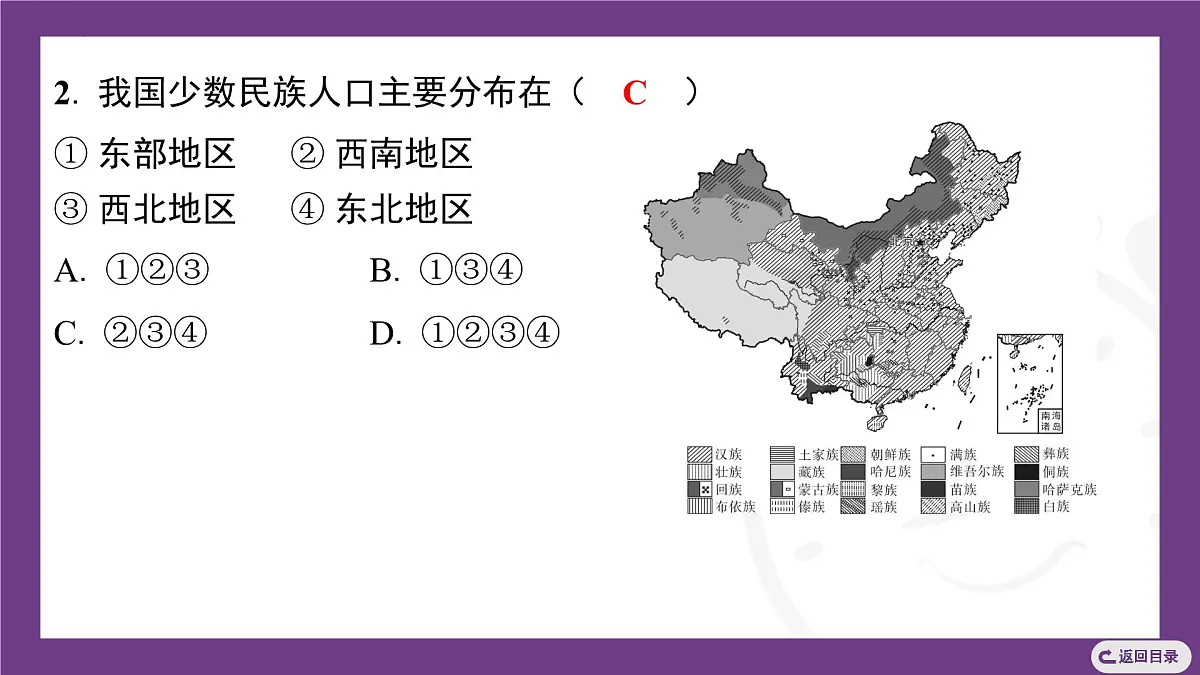 2.1 第2课时　中国的民族 课件-2025-2026学年地理晋教版八年级上册第7页