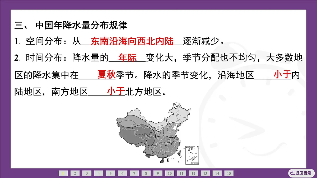 1.3 第1课时　中国的气温和降水 课件-2025-2026学年八年级地理上学期晋教版（2024）第5页