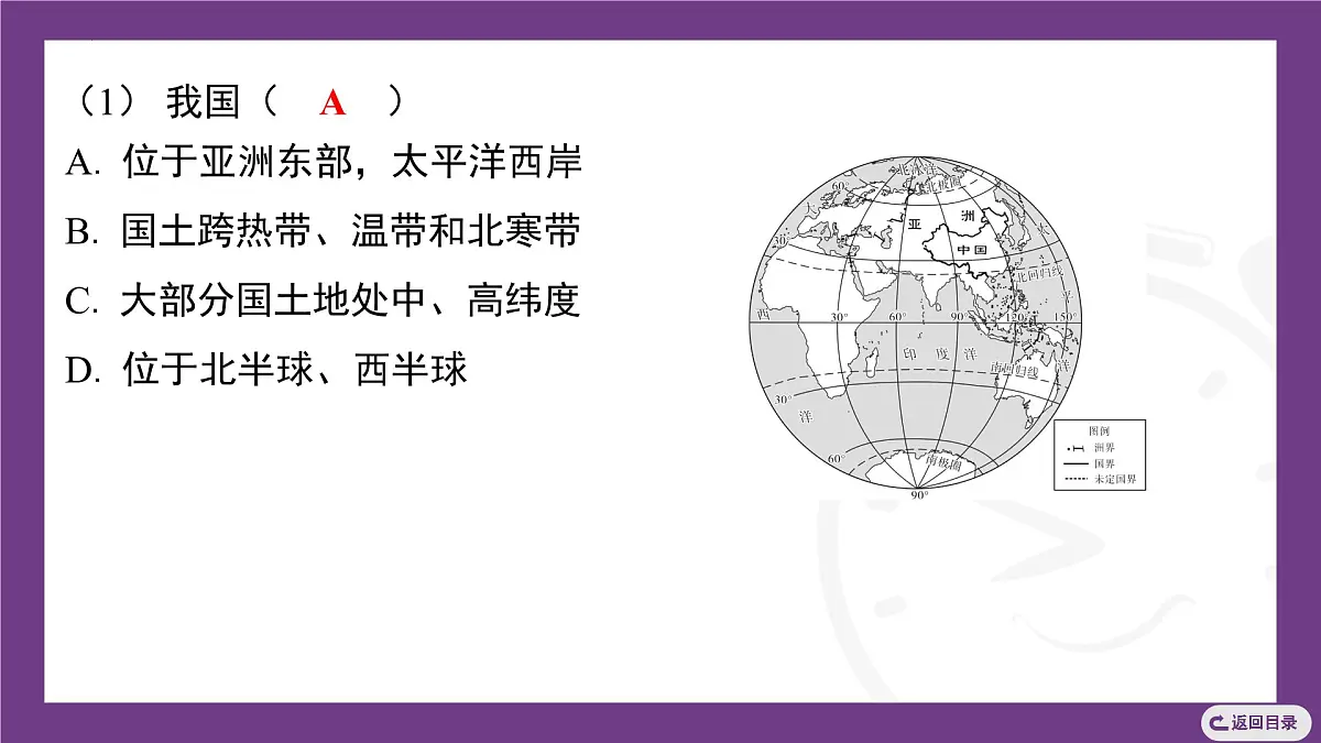 主题一　探知中国版图与自然环境 整合提升 课件-2025-2026学年八年级地理上学期晋教版（2024）第8页