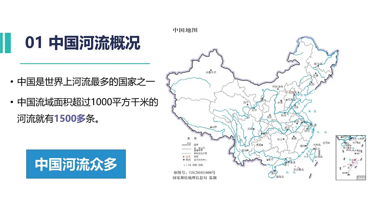 湘教版八年级上册地理2.3 中国的河流 PPT课件第3页