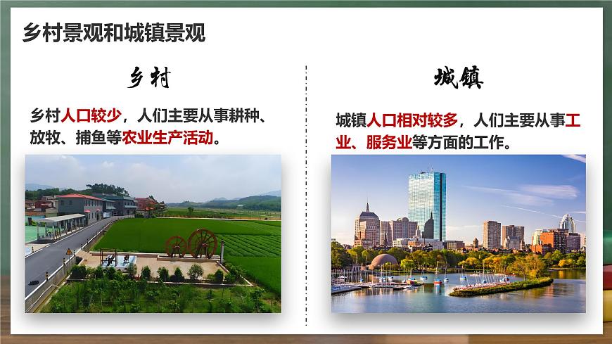 鲁教版（五四制）地理六年级上册5.2 《城镇与乡村》 课件第4页