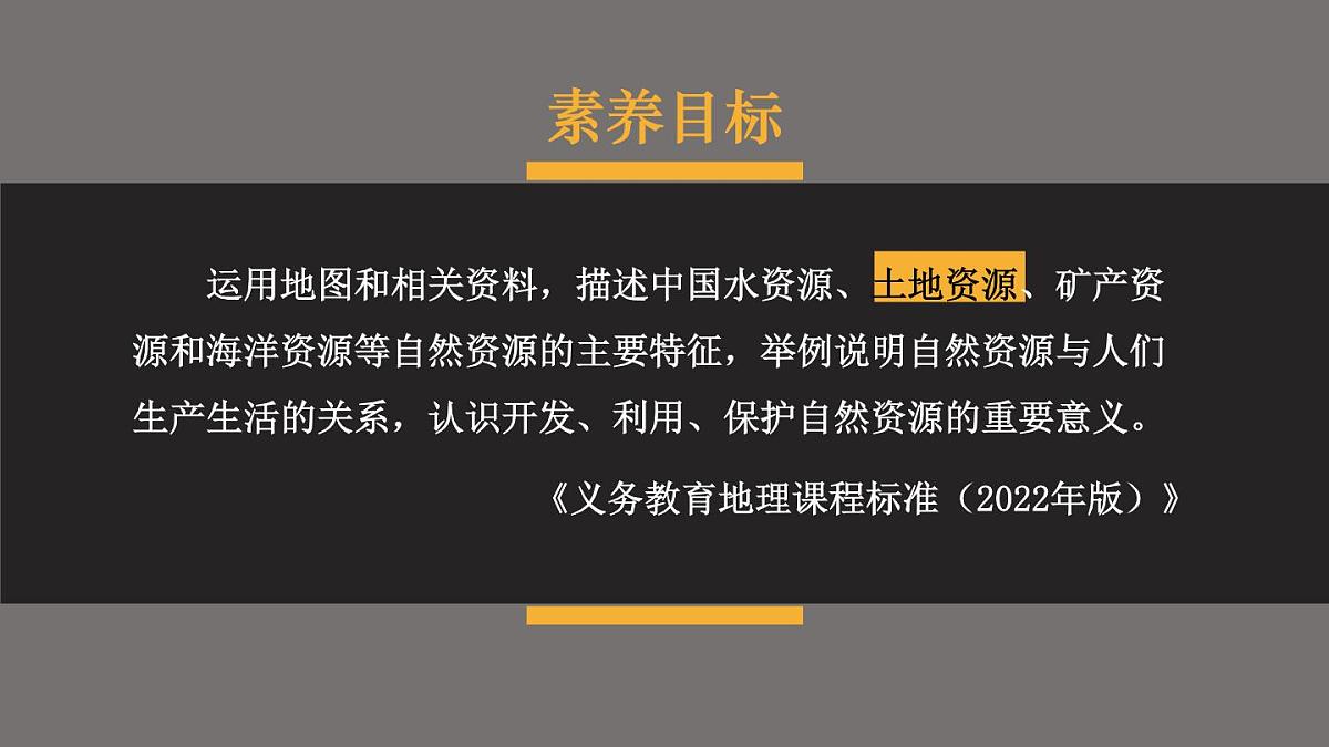 湘教版地理八年级上册3.2 中国的土地资源 课件第1页