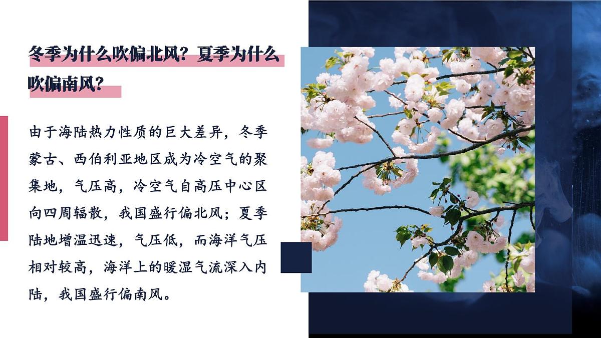 湘教版地理八年级上册2.2.2 季风气候显著 多特殊天气 多气象灾害 课件第6页