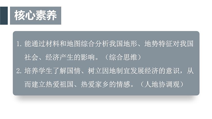 商务星球版（2024）地理八年级上册 2.1 中国的地形 第1课时 地势特征 地形特征（课件）第2页