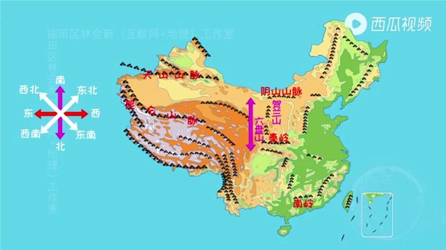 湘教版地理八年级上册2.1.1 山脉纵横交织 课件第2页