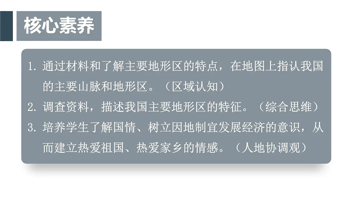 商务星球版地理八年级上册2.1.2 主要地形区 课件第2页