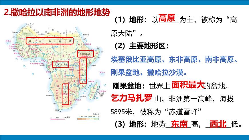 2024—2025学年下学期七年级地理下册人教版第九章 东半球其他的地区和国家章复习（第2课时）PPT第6页