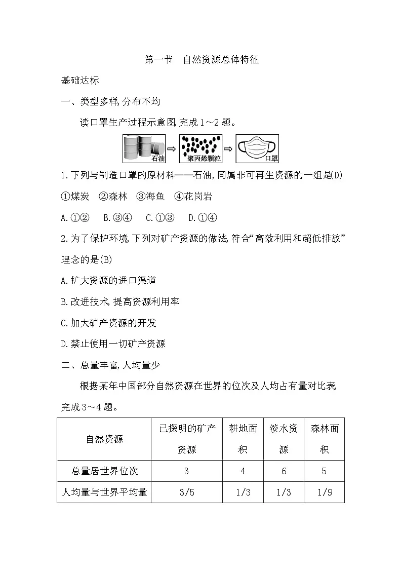 3.1 自然资源总体特征第1页