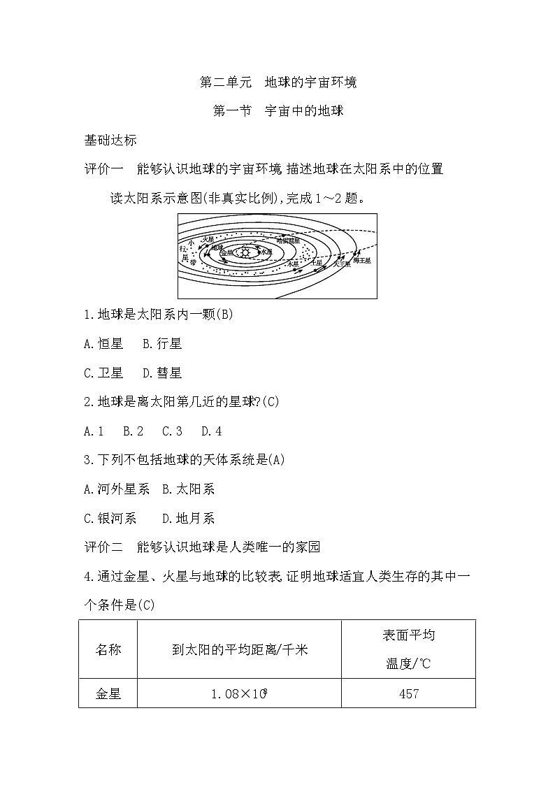 2.1 宇宙中的地球第1页
