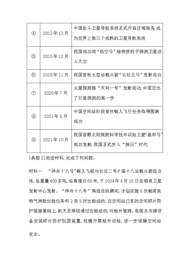 第二单元 地球的宇宙环境 单元复习 - 学生版第3页