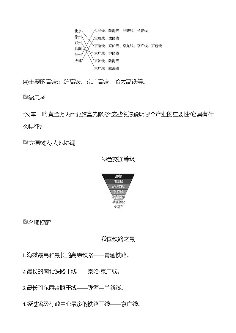 第四章　第三节　一　交通运输业的发展　现代化的交通运输方式  学生版第3页