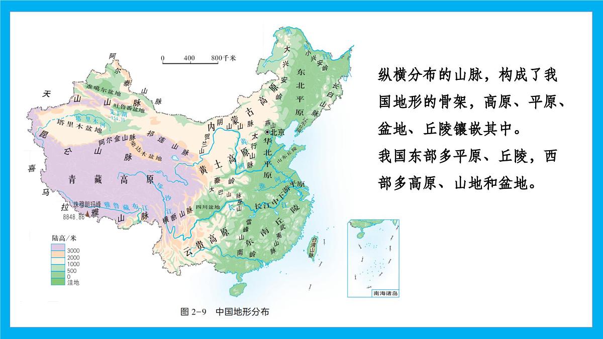 【湘教新版】8上第二章 第一节 《中国的地形》教学课件（第2课时）第6页