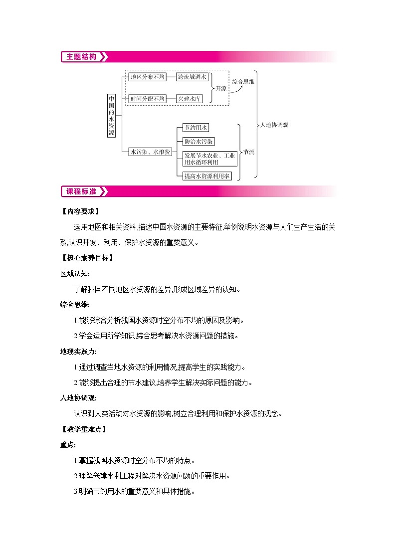 3.3中国的水资源教案-2025-2026学年八年级地理上册湘教版（2024）第2页