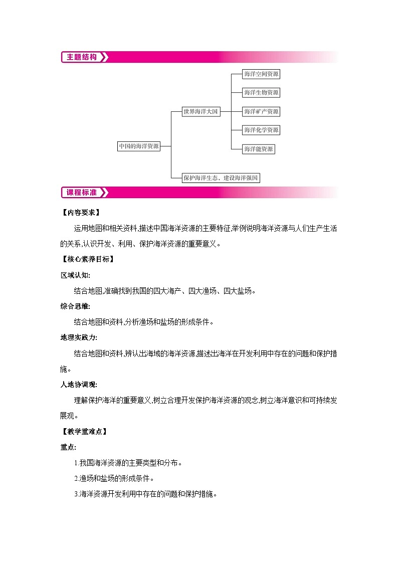 3.4中国的海洋资源教案-2025-2026学年八年级地理上册湘教版（2024）第2页