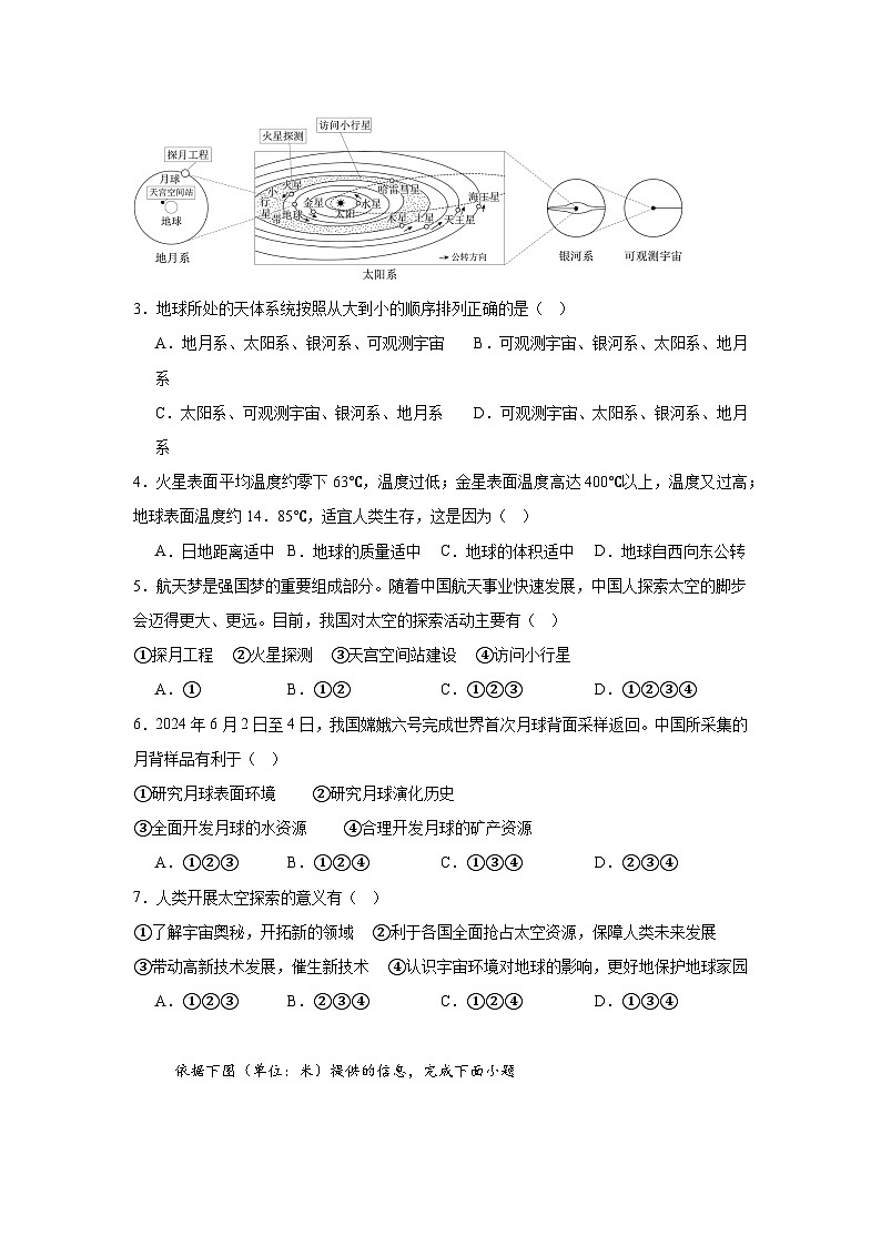 2025-2026学年初一上学期地理期中考试测试卷第2页