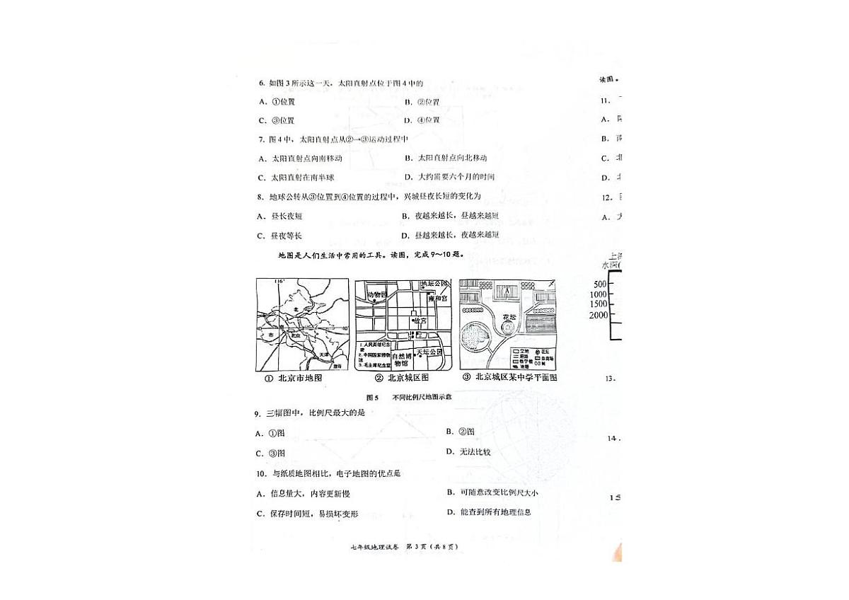 辽宁省葫芦岛市兴城市2025-2026学年七年级上学期期中地理试卷第3页