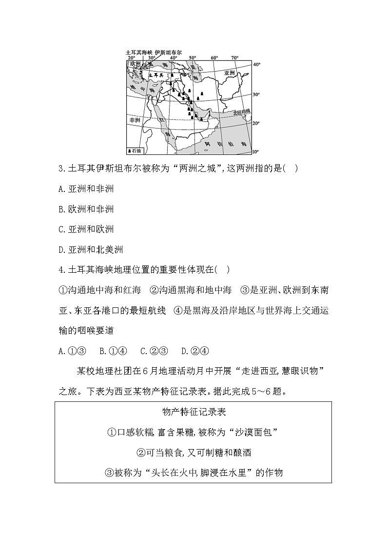 7.2 第1课时　“三洲五海之地”　干旱气候与灌溉农业 - 学生版第2页