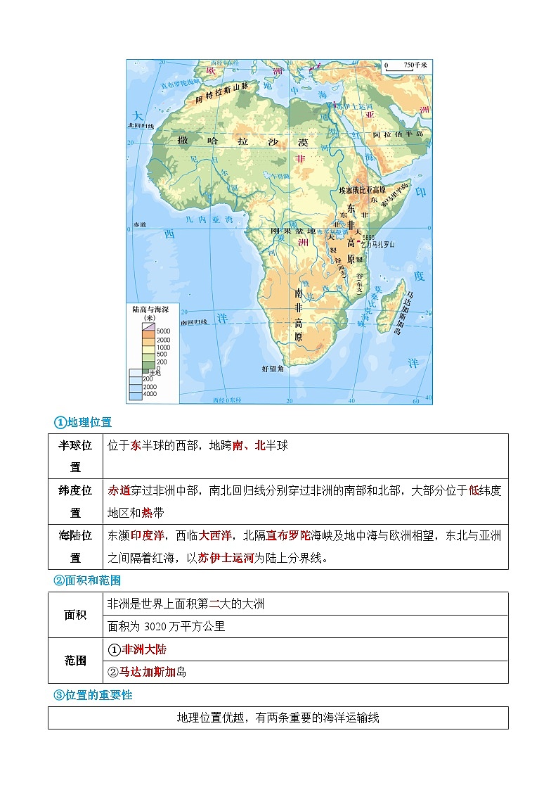 中考地理一轮复习09 非洲和美洲（讲义）含答案第3页