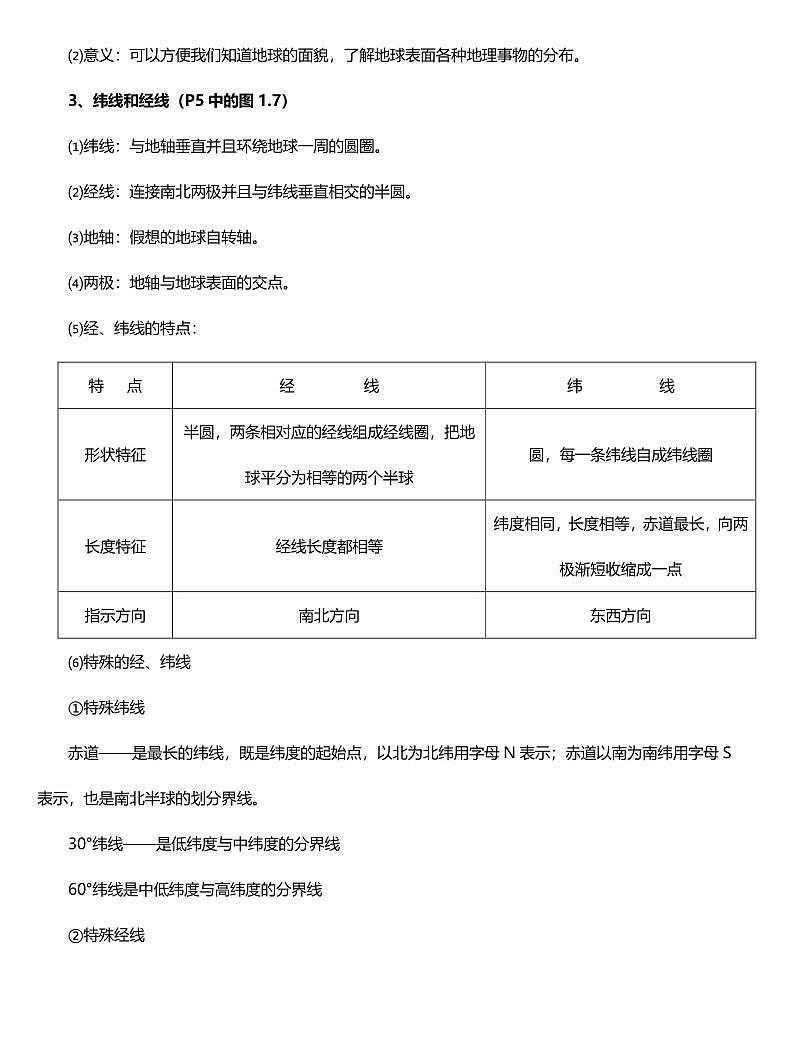 中考第一轮复习地理知识点总结（全）第2页