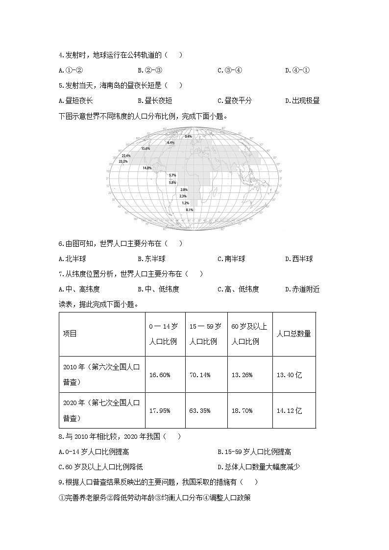 2024-2025学年海南省琼海市七年级上学期期末地理模拟地理试卷（学生版）第2页