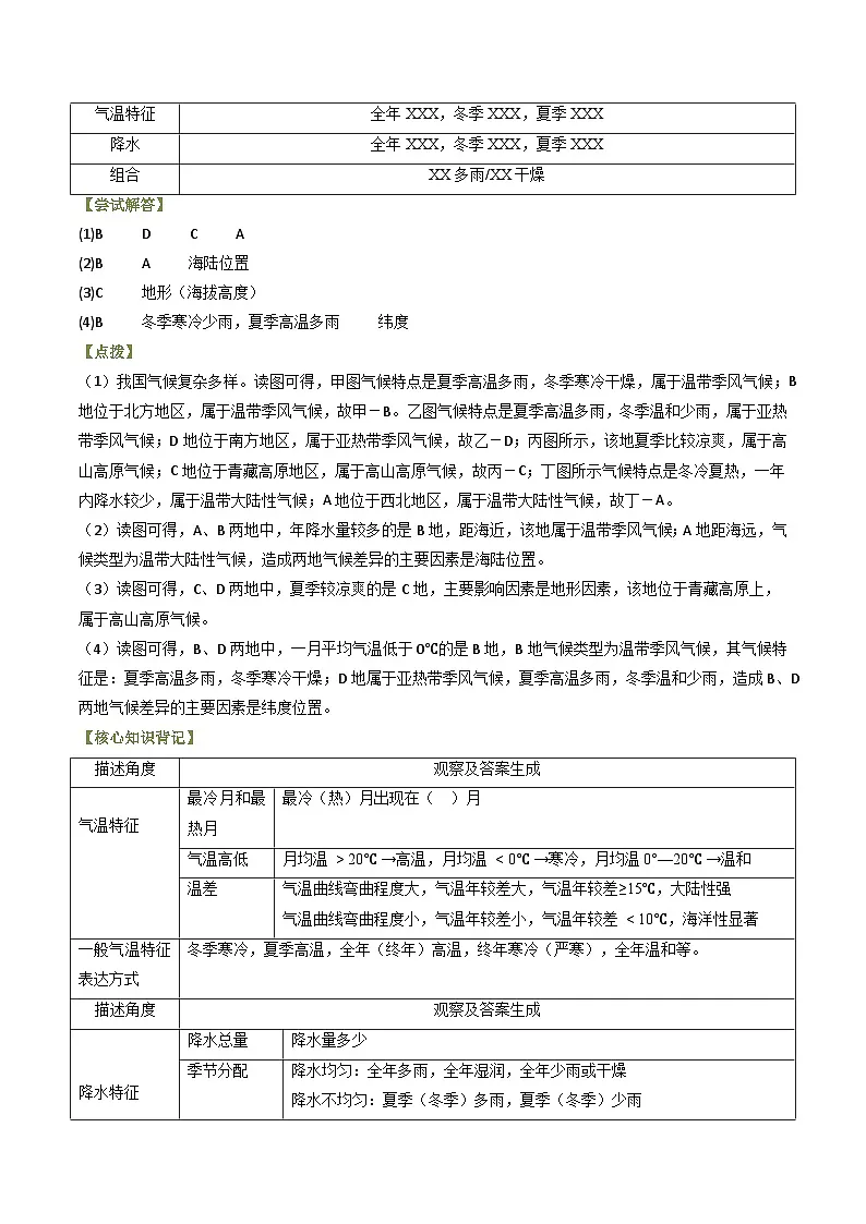 题型突破04 气候特征分析及影响-备战2025年中考地理真题题源解密（全国通用）（解析版）第3页