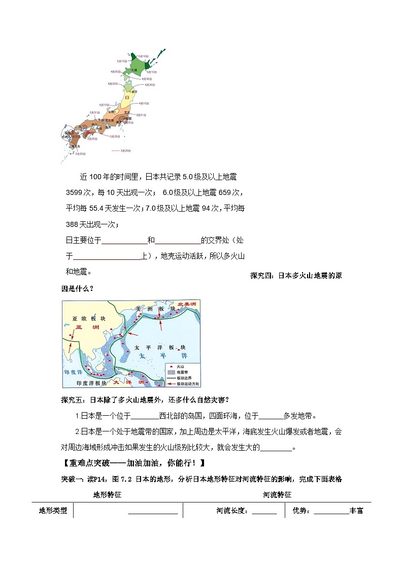 日本第一课时（导学案）原卷版 初中地理人教版（2024）七年级下册第3页