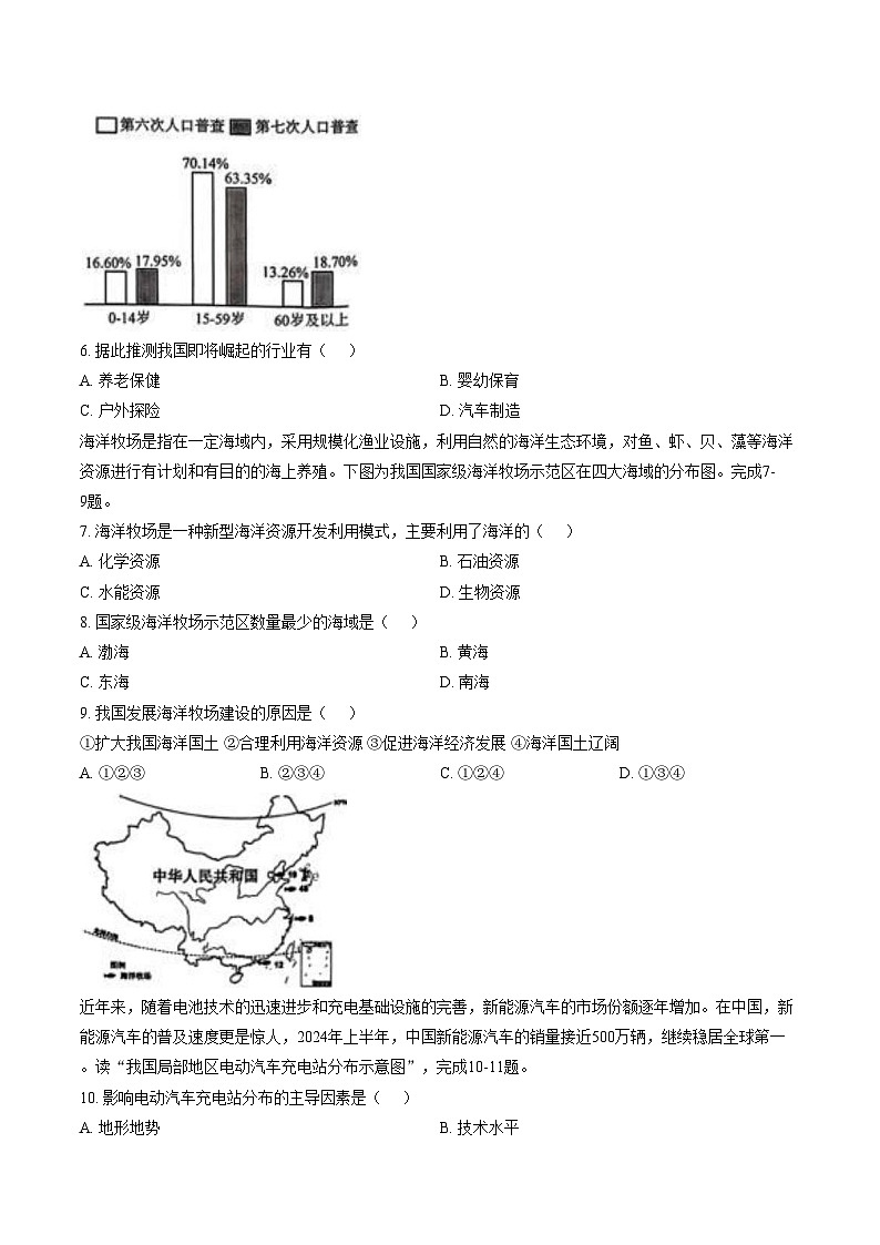 山西省大同市第六中学集团校2025_2026学年第一学期期末质量监测 八年级地理试题（文字版，含答案）第2页