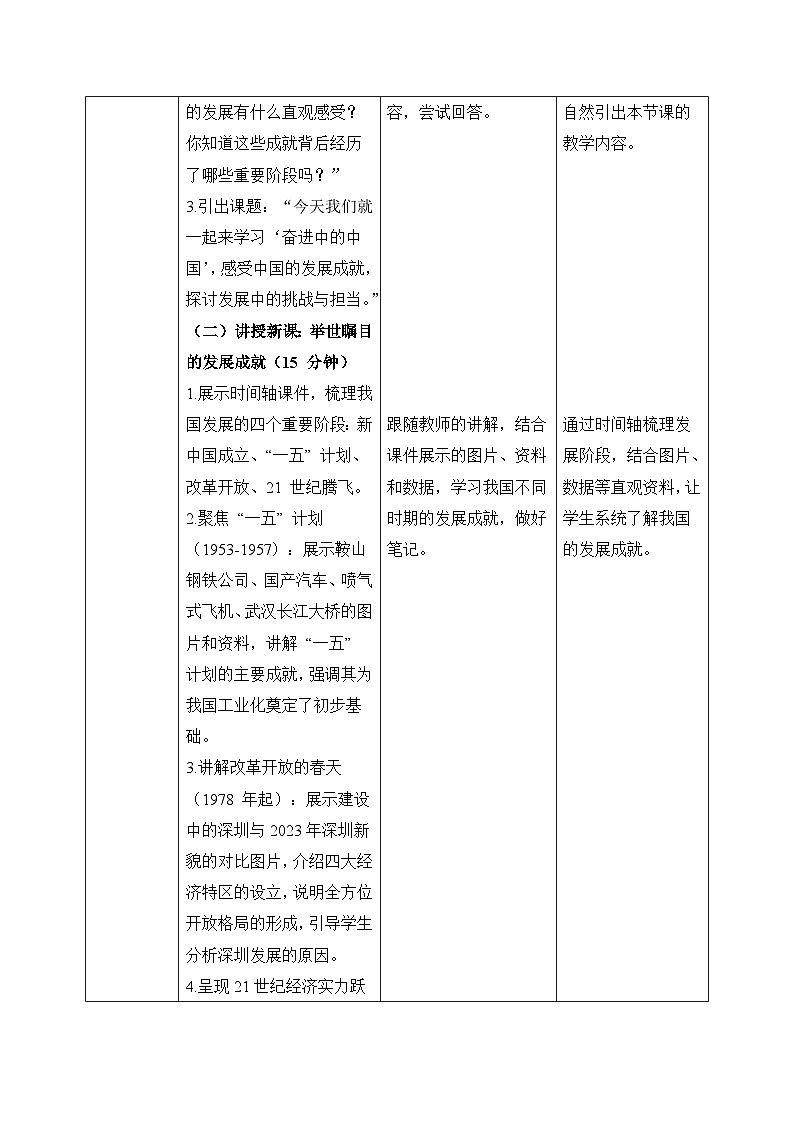 11.0奋进中的中国【教学设计】——2026年新教材人教版初二地理下册第2页