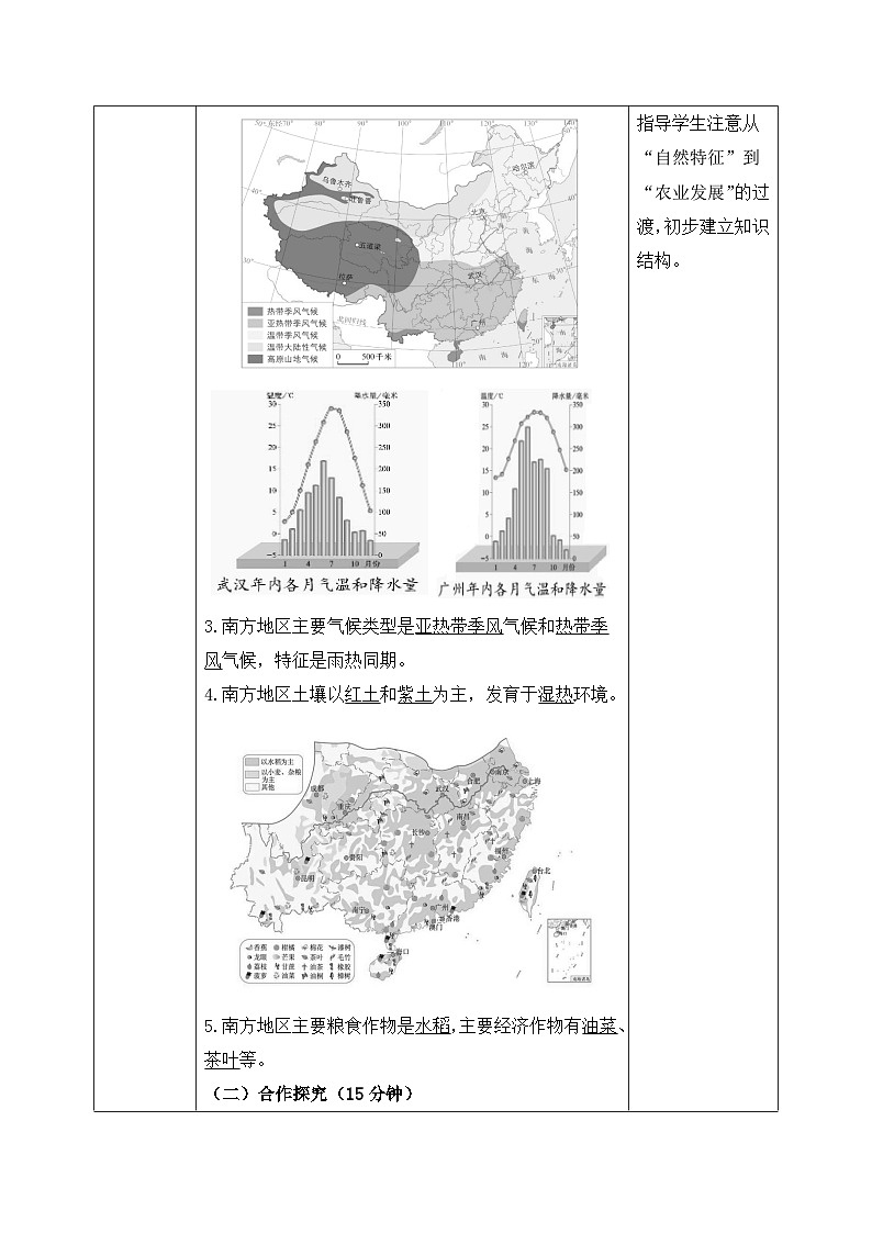 8.1南方地区的自然特征与农业【导学案】教师版——2026新教材人教版初二地理下册第2页