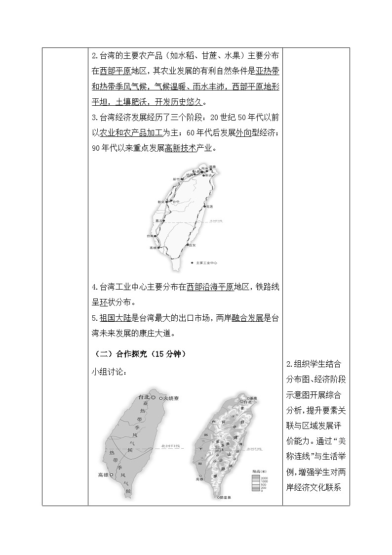 8.4.2祖国的神圣领土——台湾省【导学案】教师版——2026年新教材人教版初二地理下册第2页