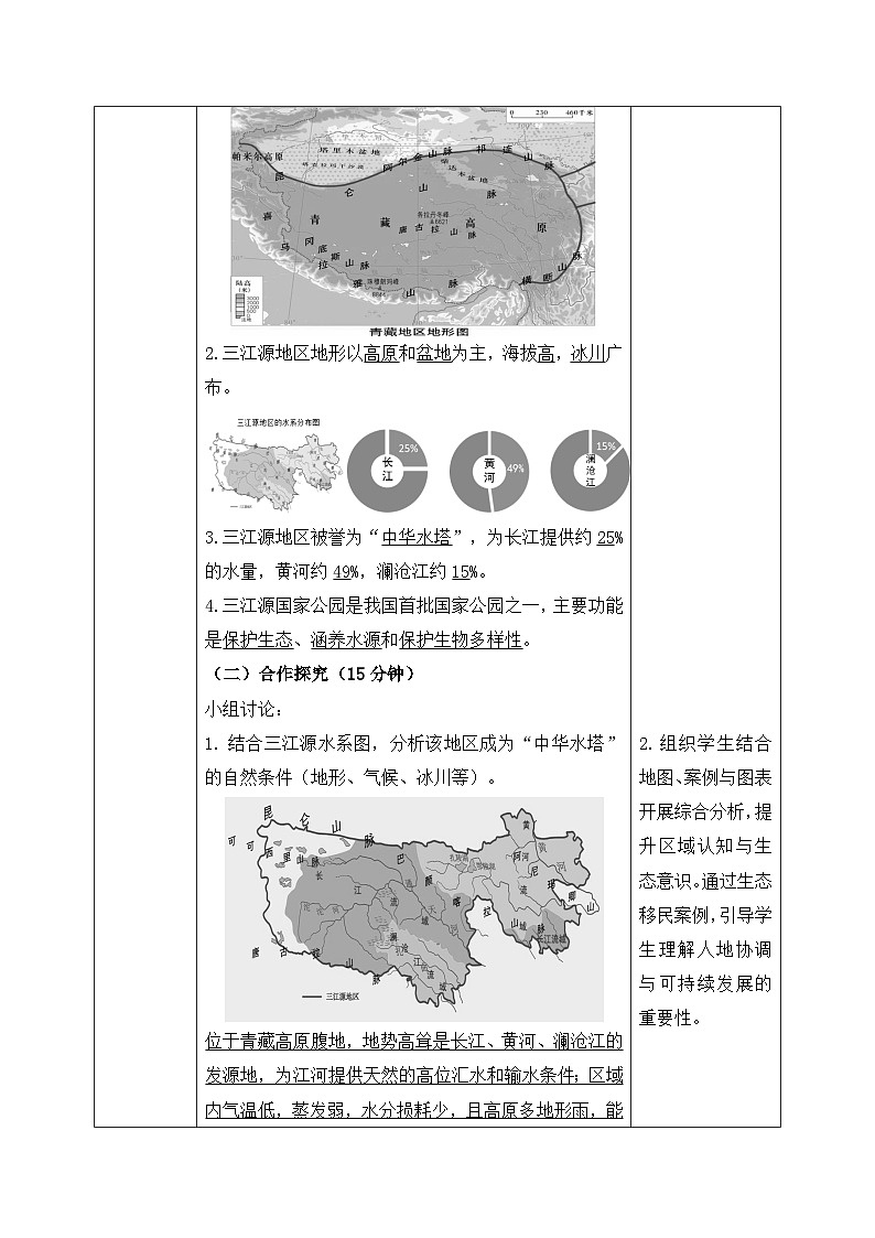 10.2“中华水塔”——三江源地区【导学案】教师版——2026年新教材人教版初二地理下册第2页