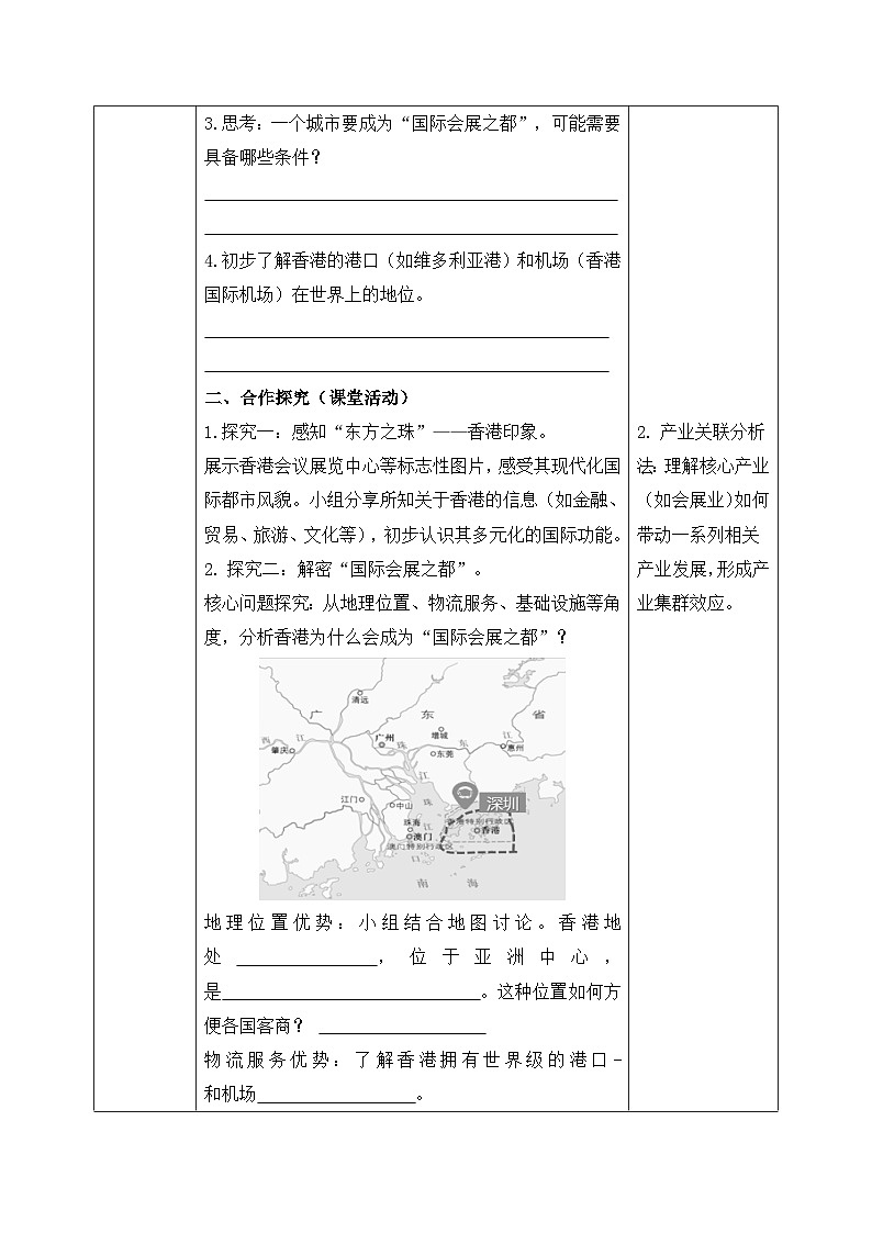 7.1【导学案】香港特别行政区的国际枢纽功能（学生版）—— 2026年新教材湘教版初二地理下册第2页
