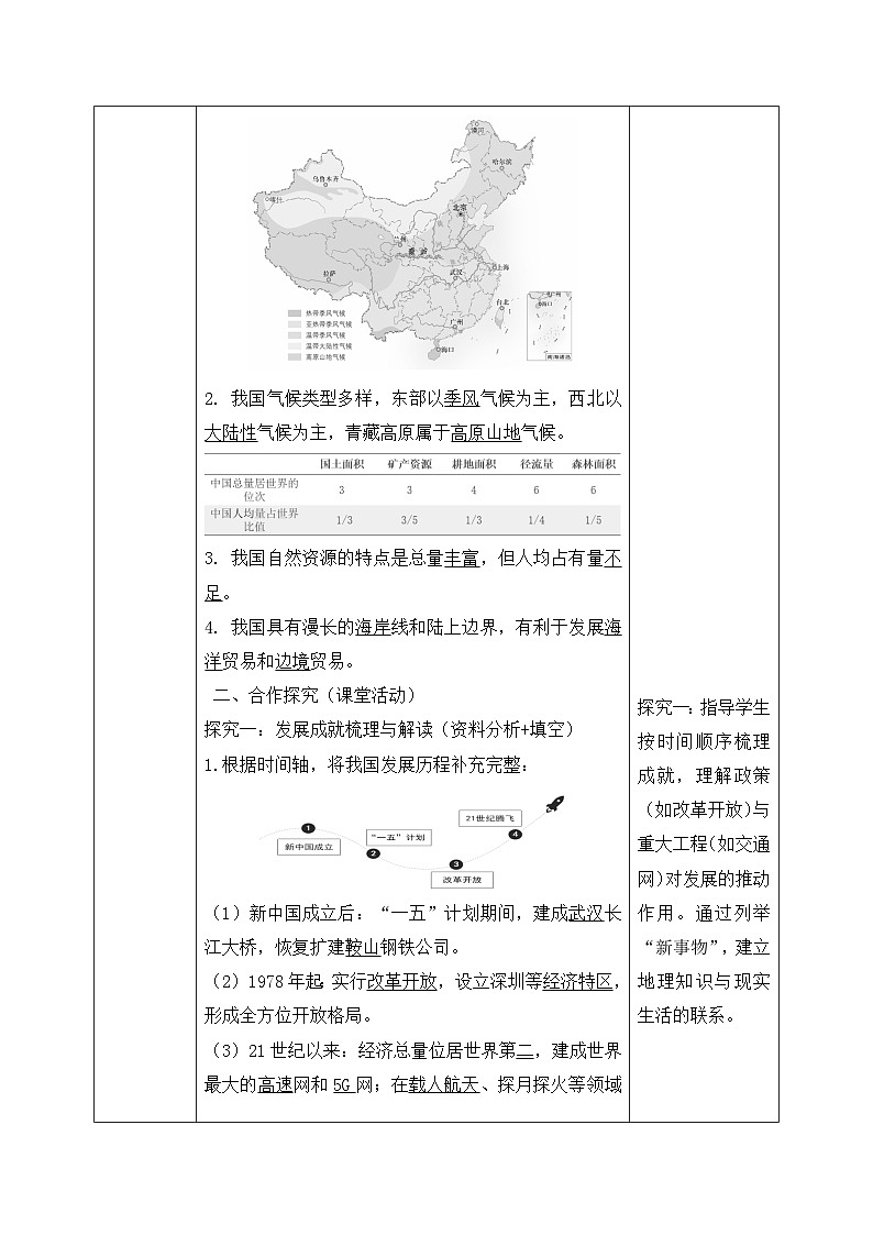 9.0【导学案】建设永续发展的美丽中国（教师版）—— 2026年新教材湘教版初二地理下册第2页
