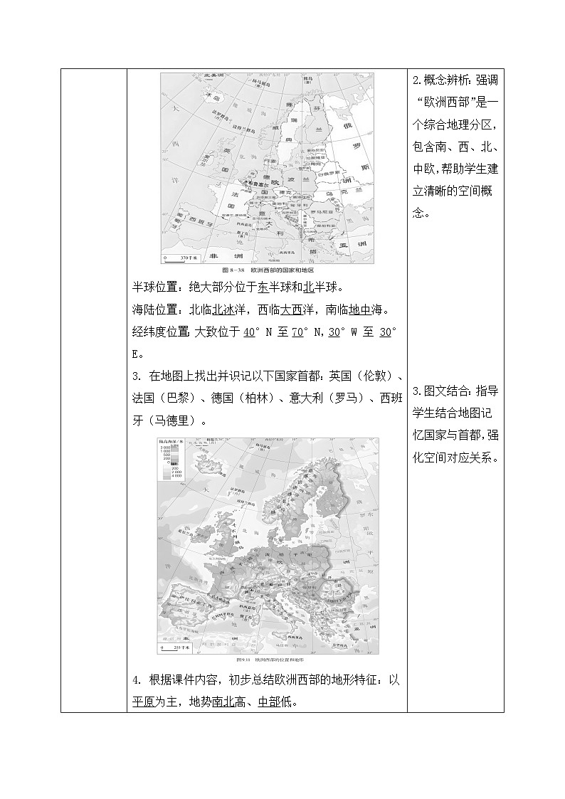 8.4欧洲西部【导学案】教师版——2025新教材湘教版初一地理下册pptx第2页