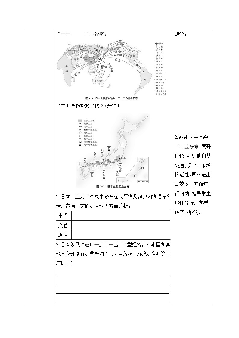 9.1.2日本【导学案】（第二课时——人文地理部分）学生版——2025新教材湘教版初一地理下册pptx第2页