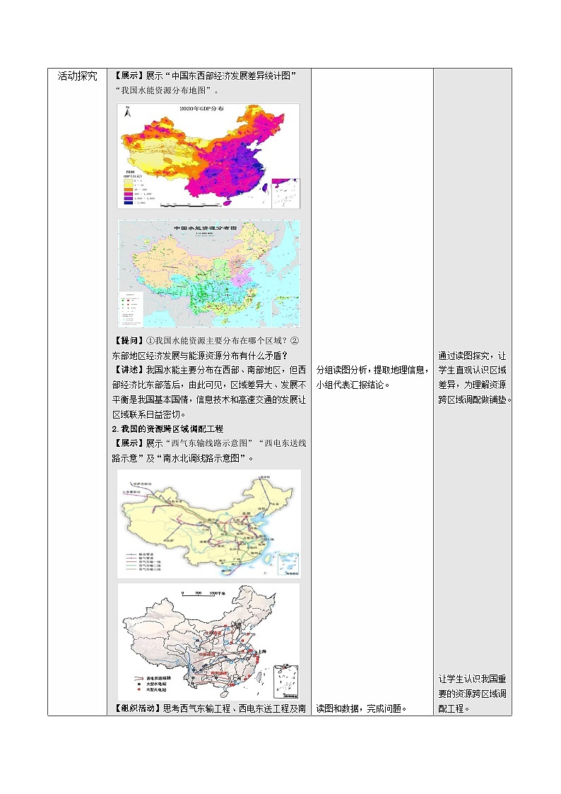 10.1 区域联系与协调发展（教学设计）地理新教材商务星球版八年级下册第2页