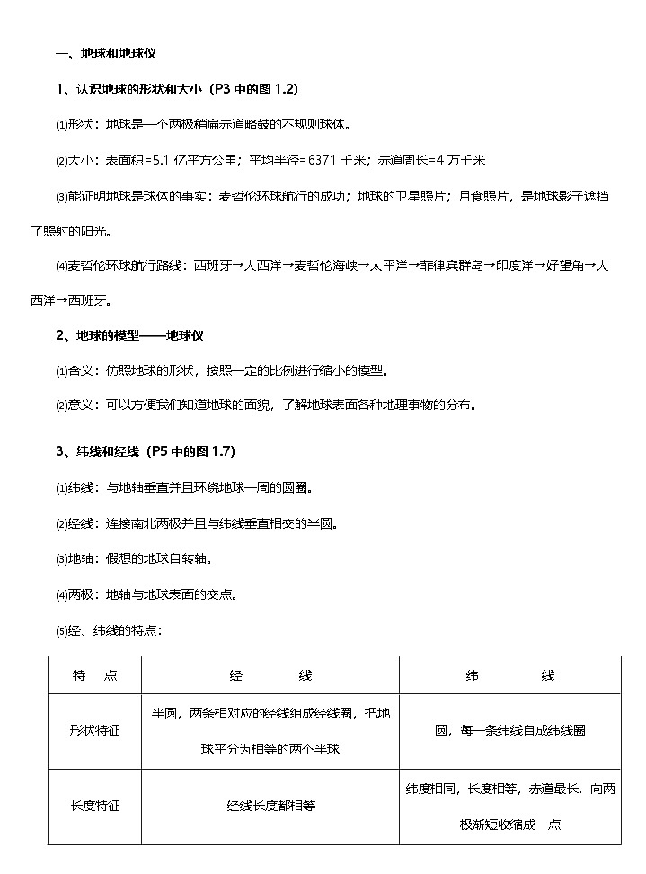中考地理知识点总结第2页