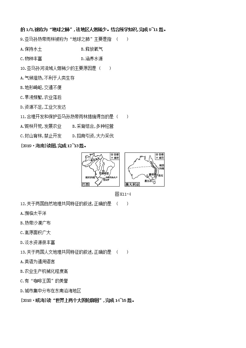 （江西专版）2020中考地理复习方案第三部分世界地理（下）课件试题（打包14套）03