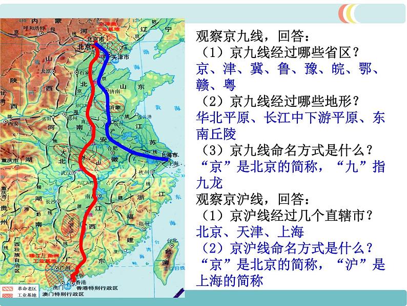 第四章 第一节交通运输 第2课时  我国铁路干线的分布 精品课件07