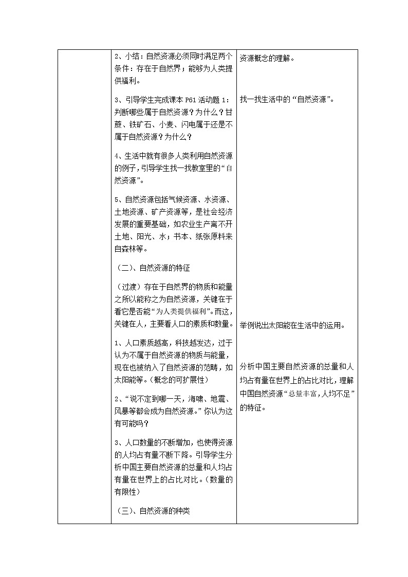 3.1《自然资源概况》教案02
