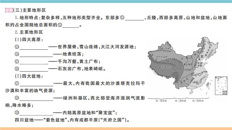 湘教版地理八年级上册期末知识梳理：第二章《中国的自然环境》06