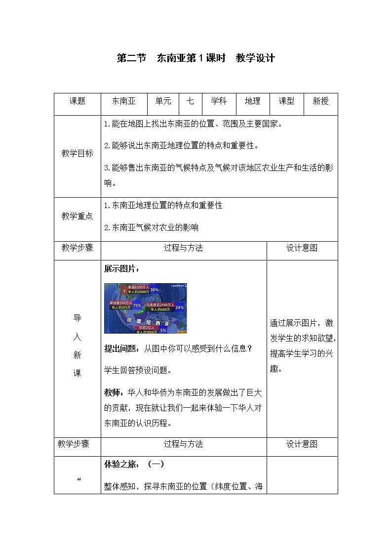 第二节  东南亚第1课时  教学设计第1页