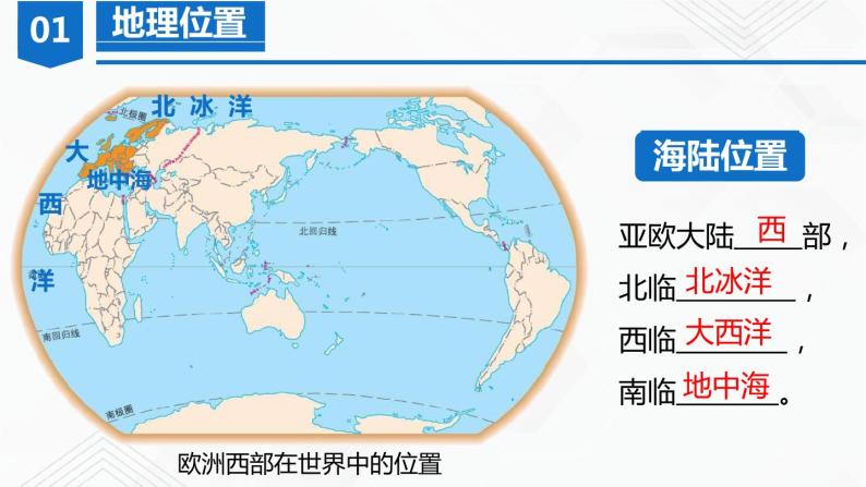 初中地理商务星球版七年级下册第七章各具特色的地区