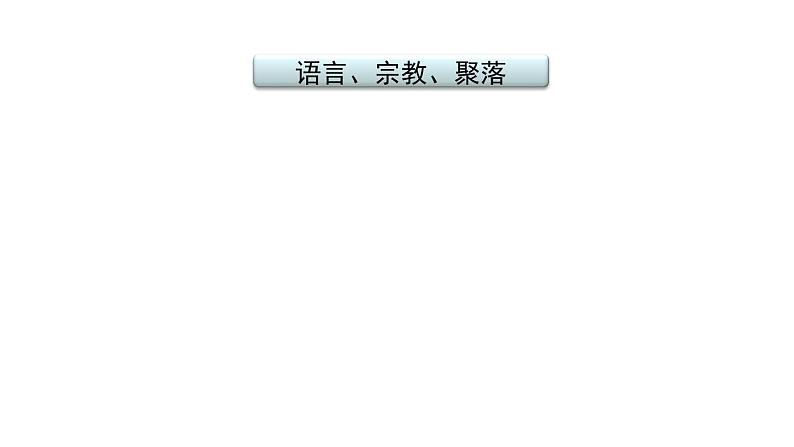 2021年春人教版地理中考复习 专题5 居民与聚落、发展与合作 语言、宗教、聚落课件02