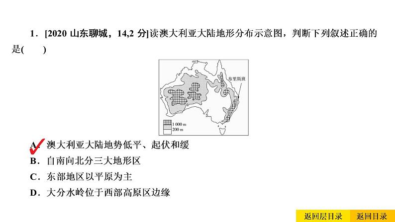 2021年春人教版地理中考复习 专题8 东半球其他的地区和国家 澳大利亚课件03