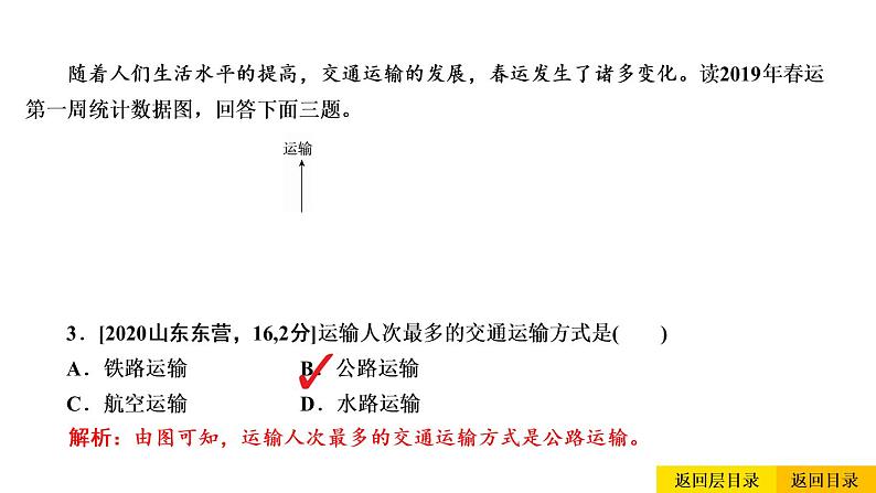 2021年春人教版地理中考复习 专题14 中国的经济发展 中国的交通课件06