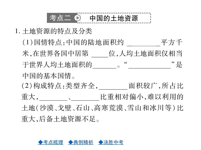 2021年人教版初中地理中考复习课件第12讲 中国的自然资源05