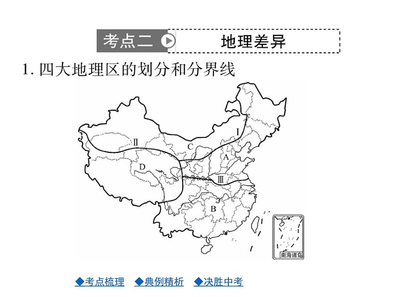 2021年人教版初中地理中考复习课件第14讲 中国的地理差异05