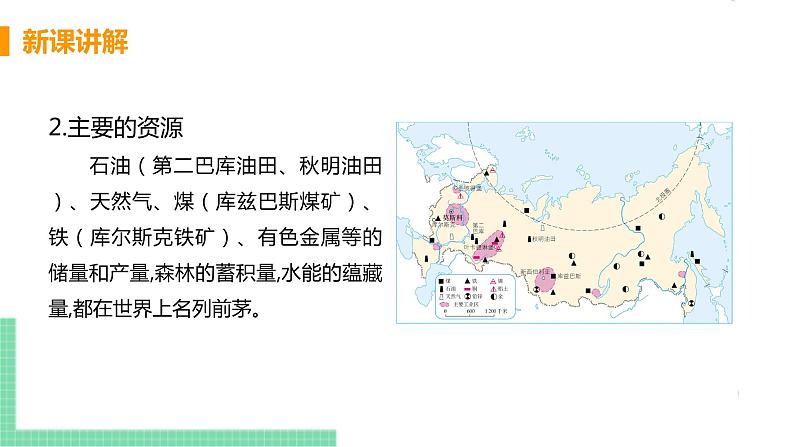 人教版七年级地理下册 第七章 我们邻近的地区和国家 第四节  俄罗斯  课时2  自然资源丰富，重工业发达  发达的交通 课件06